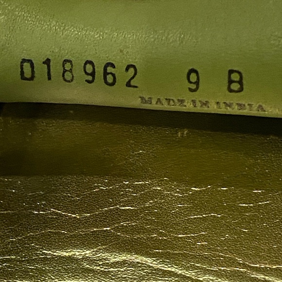 Cole Haan Leather Low Heel Clogs Mules Slides Slip-on Shoes Size 9 B Green EUC - Picture 11 of 12